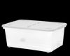 Wham 45L Box with Wheels & Folding Lid Clear/Cool Grey