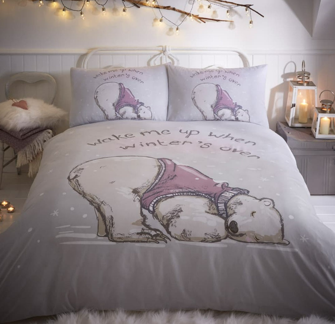 Lazy Bear Duvet Cover Set Single