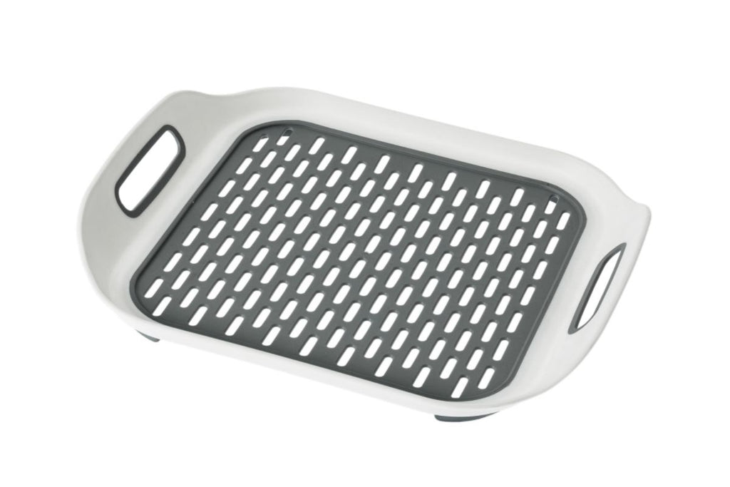 Soft Sink Mat White/Grey