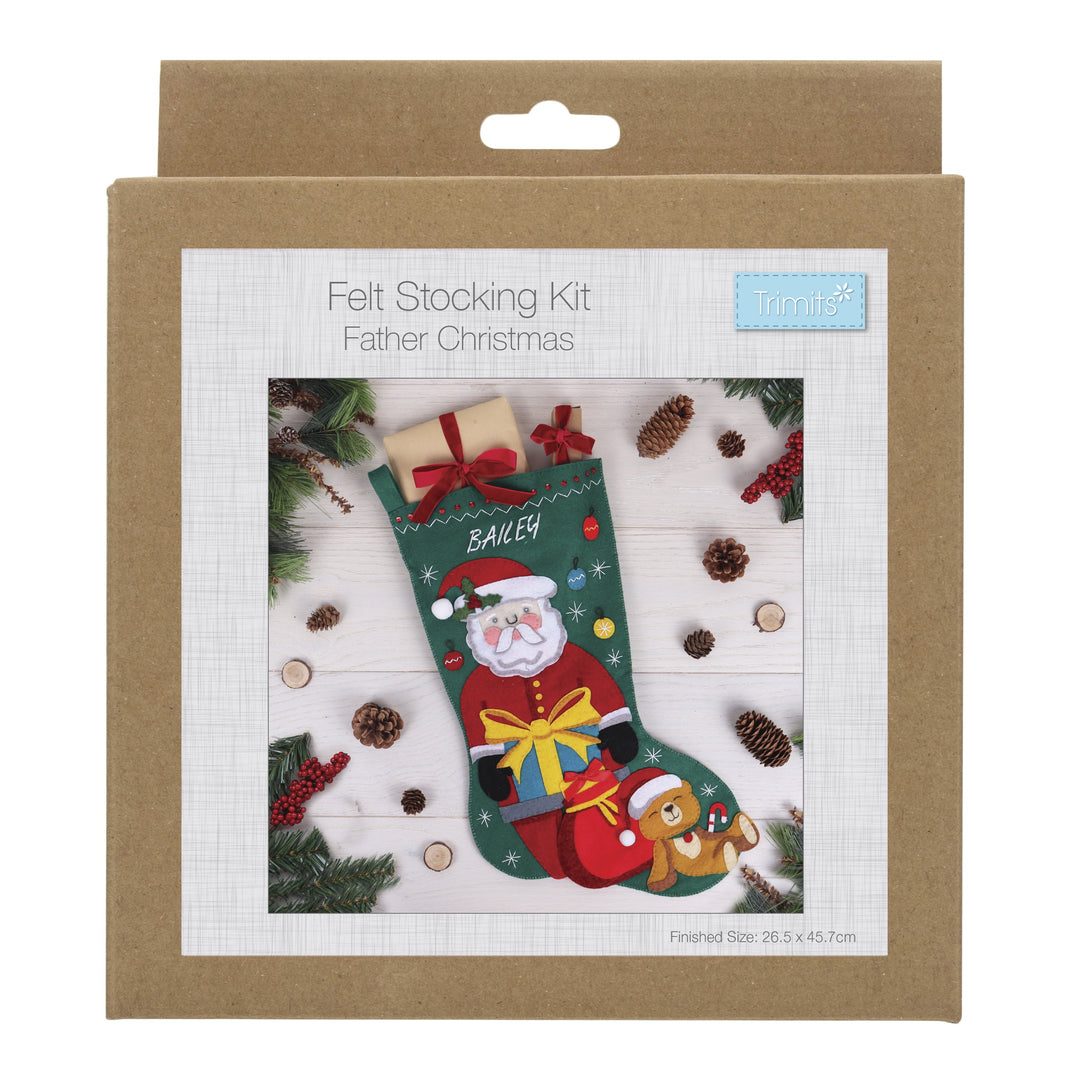 Felt Stocking Kit: Christmas: Father Christmas