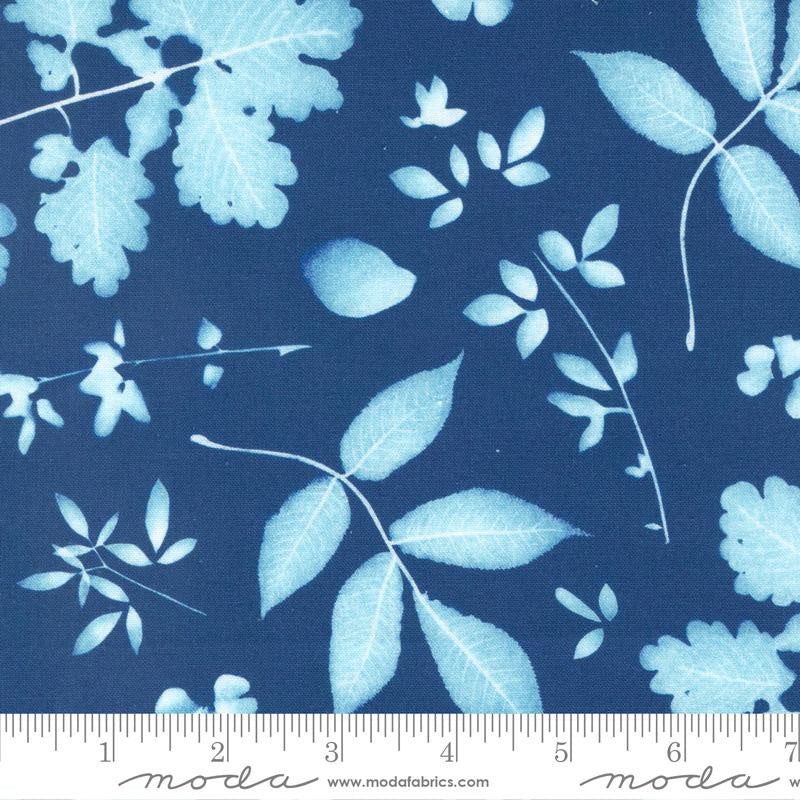 Moda Bluebell Fabric By Janet Clare Prussian Blue 16961-12 Fat Quarters 50x55cm