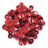 Sequins: Cup: 5mm: Red: 500
