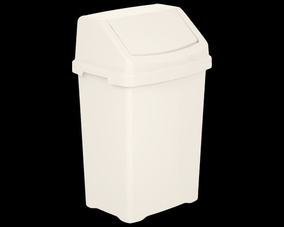 Casa 50Ltr Swing Bin Soft Cream
