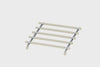 Casa & Casa Trivet Chrome + Silicone - Almond