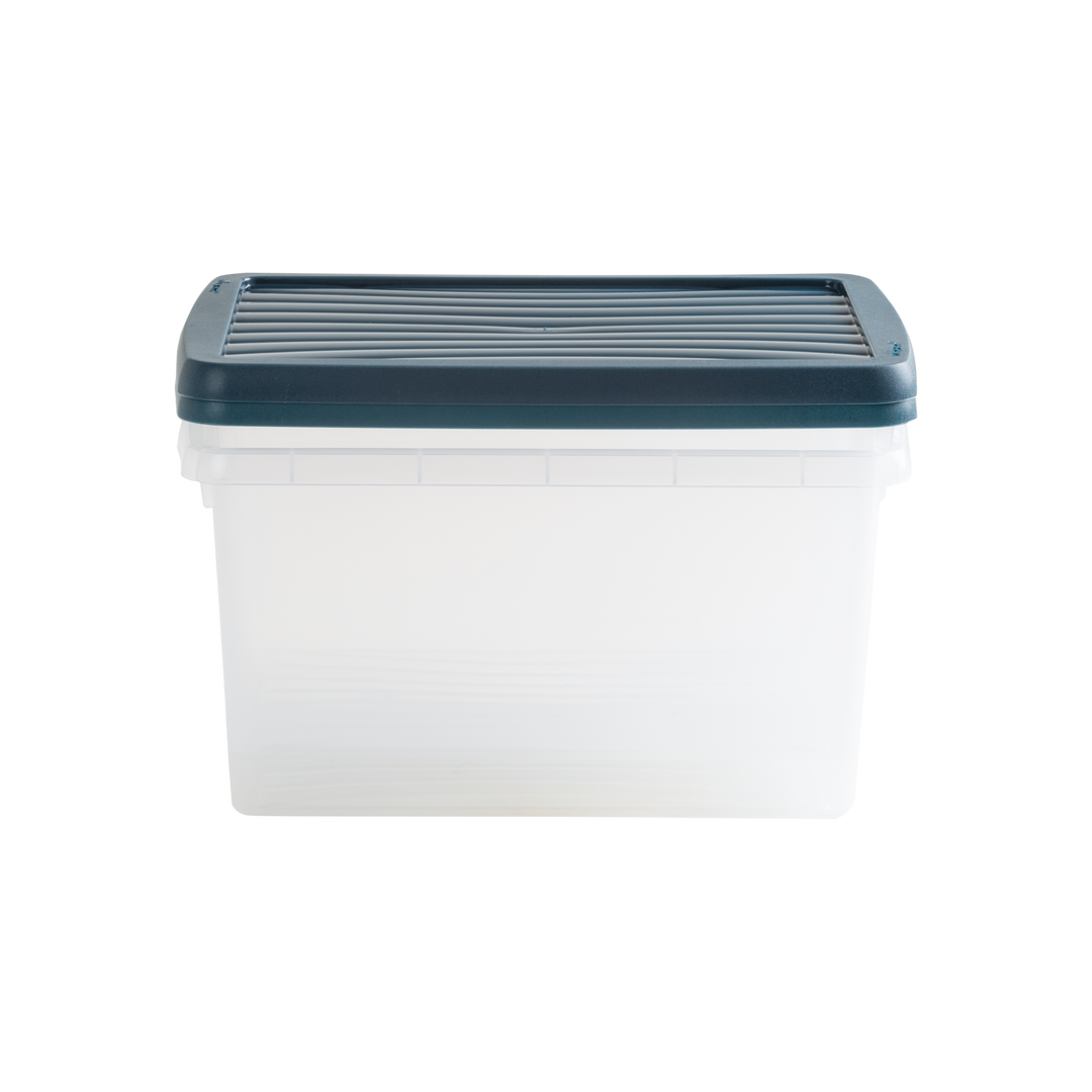 Set 2 Wham Box 6.03 16L Box&Lid Clr/Navy