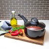 Diamond Range 20cm Non-Stick Saucepan & Glass Lid
