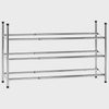 Three Tiers Chrome Shoe Rack