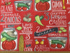 Moda Fabrics Homegrown Salsa by Deb Strain Red 19970-12 Fat Quarters 50x55cm