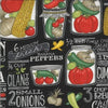 Moda Fabrics Homegrown Salsa by Deb Strain Black 19970-14 Fat Quarters 50x55cm