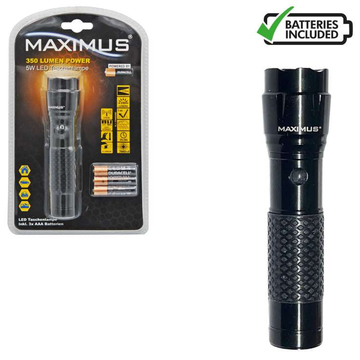 Maximus Aluminium LED Flashlight 5w Torch