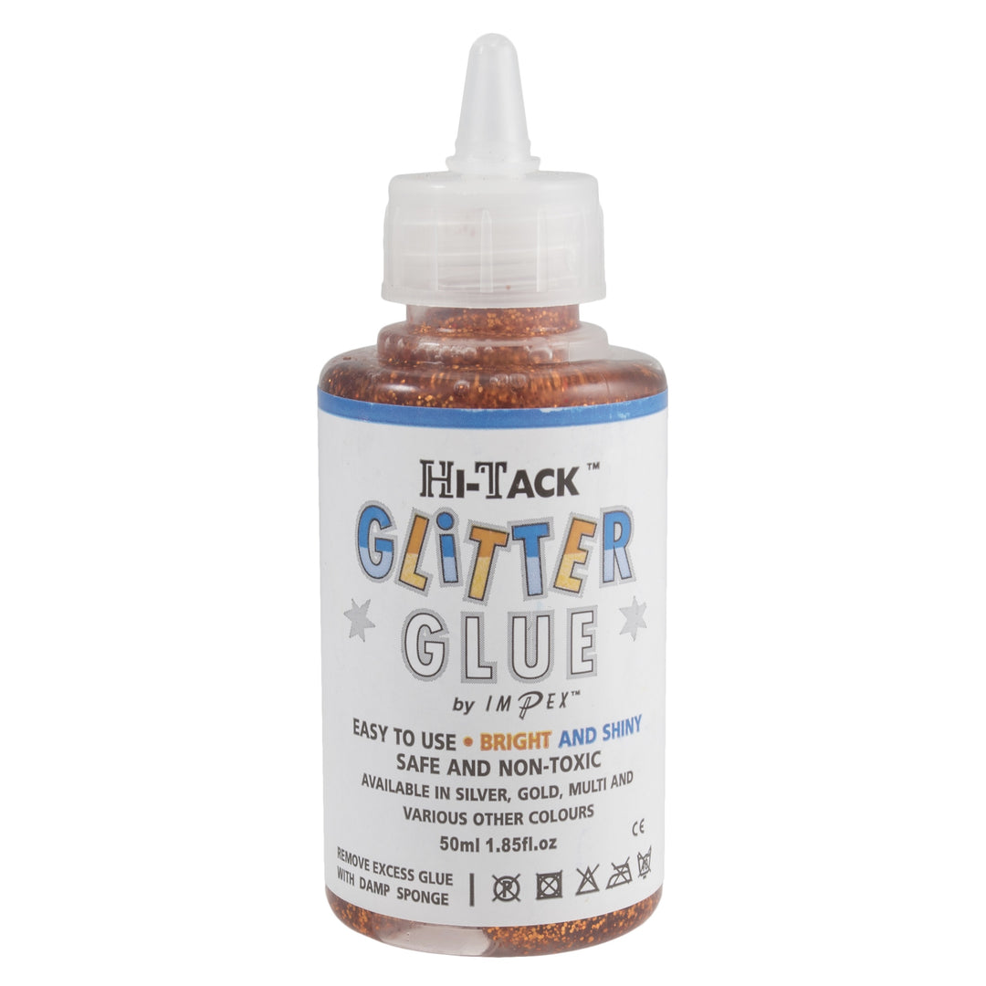 Adhesive: Hi-Tack Glitter Glue: Copper: 50ml