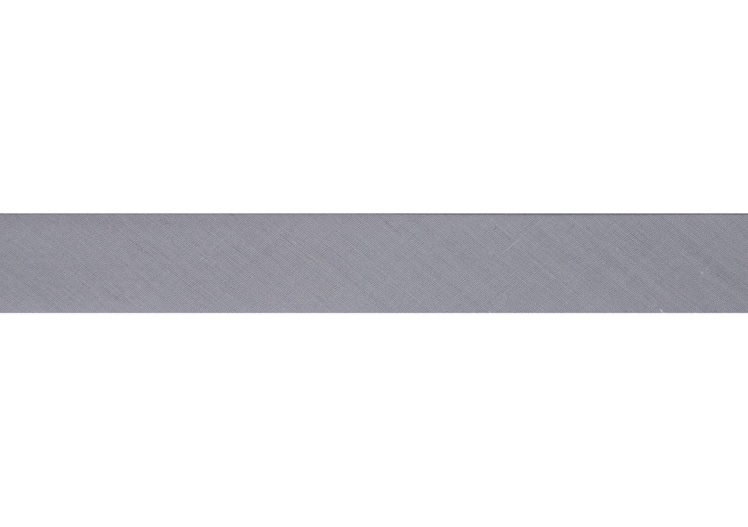 Trim: Bias Binding: Polycotton: 16mm: Pale Grey Sold By The Metre