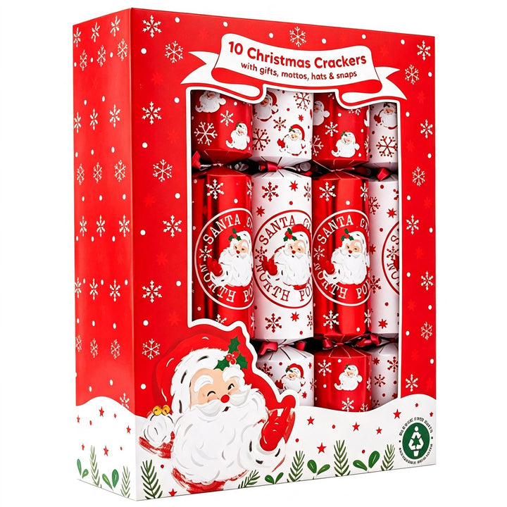 RSW Christmas 10 x 12in Family Crackers Retro Santa Stamp