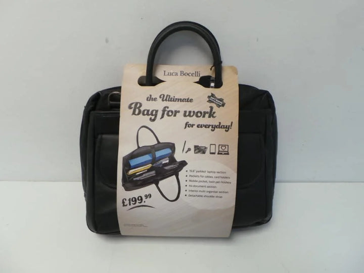 Luca Bocelli Real Leather Ultimate Organiser for Work or Travel