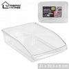 Urban Living Transparent Fridge Organizer Tray 31 x 22.5 x 8 cm