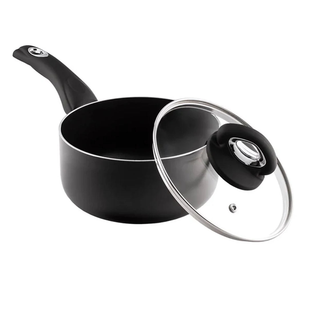 Diamond Range 20cm Non-Stick Saucepan & Glass Lid