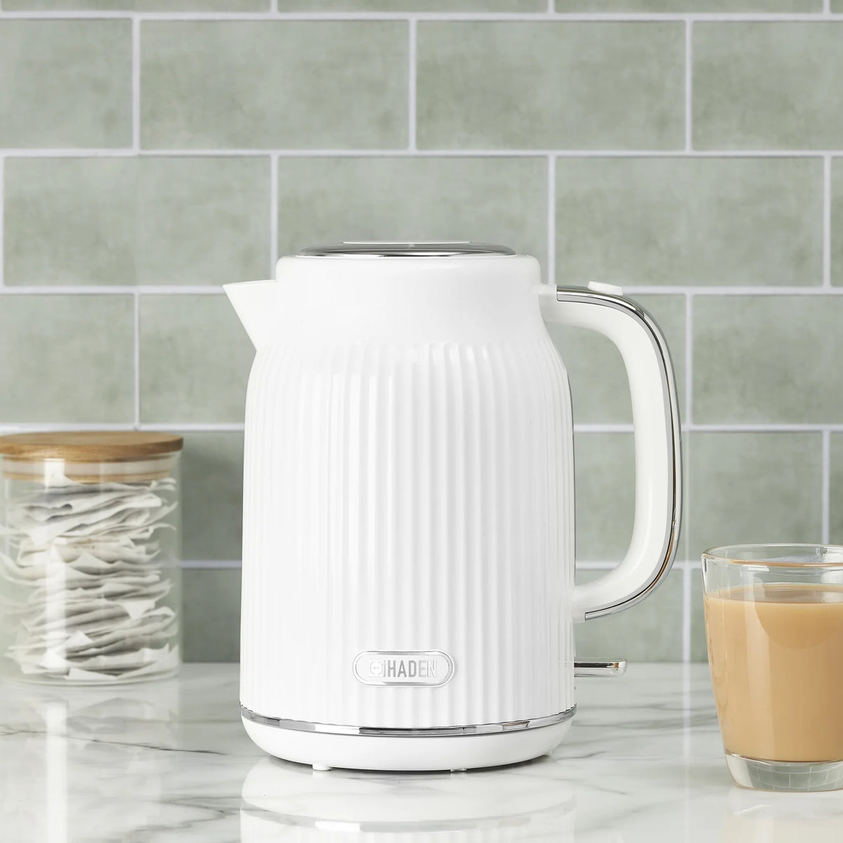 Haden York white 1.7 litre kettle