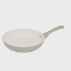 28cm Ribbed Frying Pan in Putty