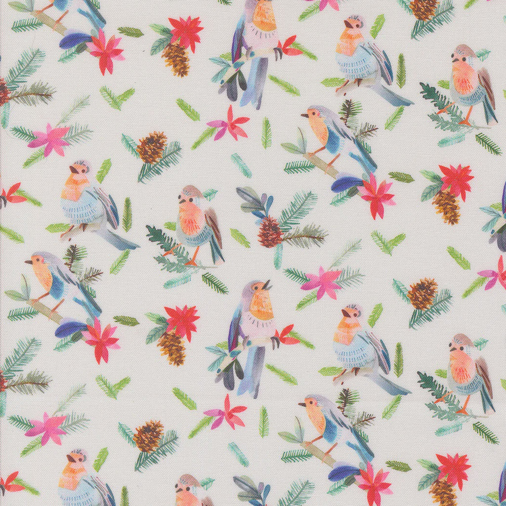 Moda Love And Cheer By Amarilys Henderson Snowflake 21835-11 Sold By The Metre