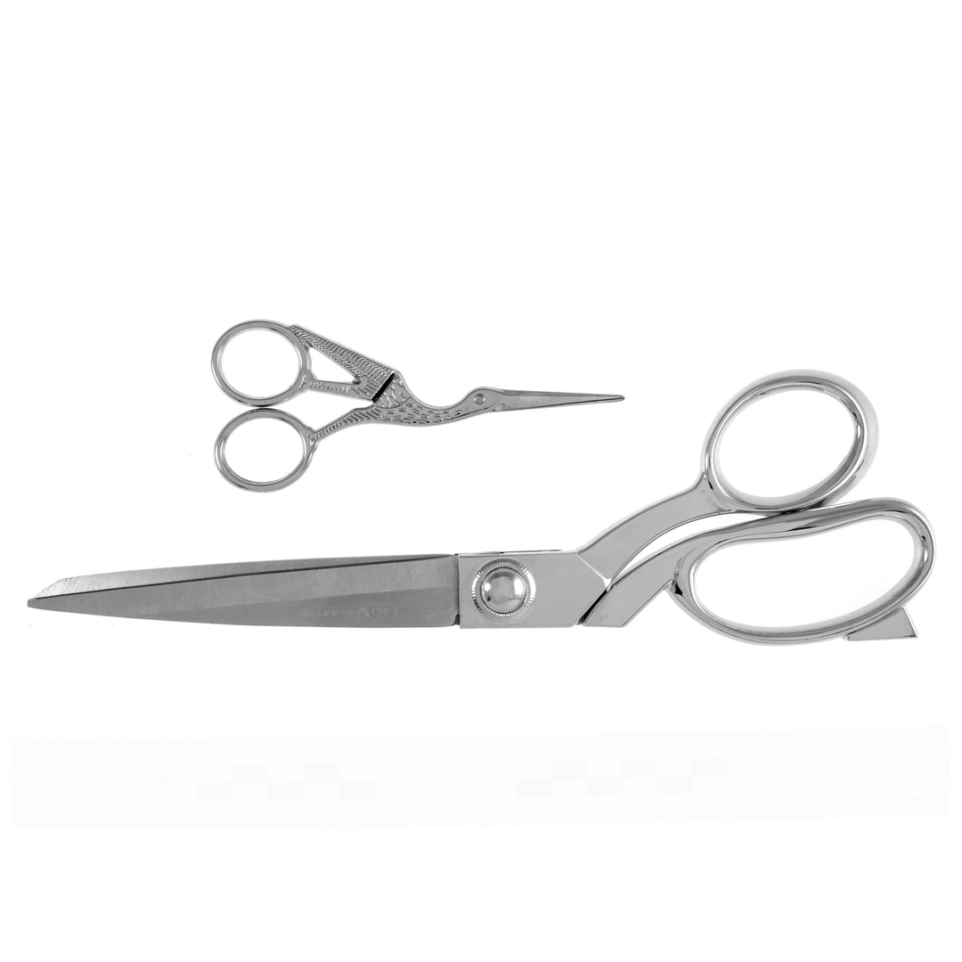 Milward Scissors: Gift Set: Dressmaker's (25cm) and Embroidery (11.5cm): Silver