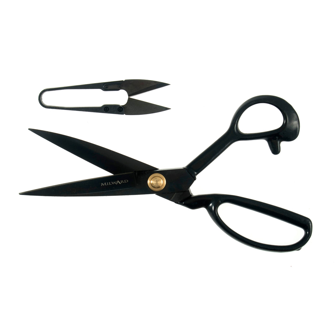 Milward Scissors: Gift Set: Dressmaker's Scissors: Heavy Duty (23cm) and Thread Snips (10cm): Black