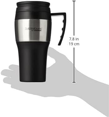 Thermos Thermocafe 2010 Steel Travel Mug, 0.4 Litre