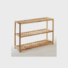 Parker Walnut Wood Bathe 3-Tier Shoe Rack