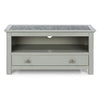 Perth TV Unit With Drawer Stone Top Grey