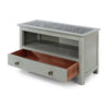Perth TV Unit With Drawer Stone Top Grey