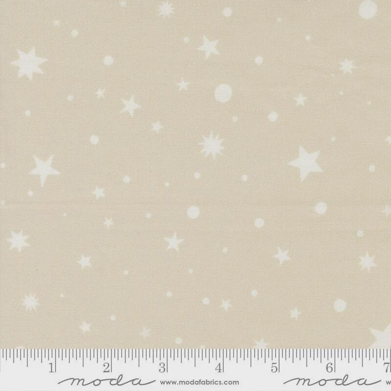 Moda To The Moon & Back By Paper & Cloth Taupe 25903-12 Fat Quarters 50x55cm