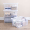 Crystal 90 Litre Box & Lid Clear
