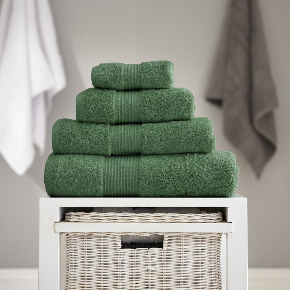Bliss Pima 650gsm Supersoft Fluffy Cotton Towel Seagrass