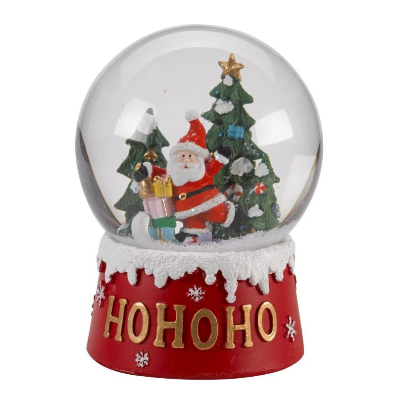 Three Kings 12cm Musical Santa SnowSphere