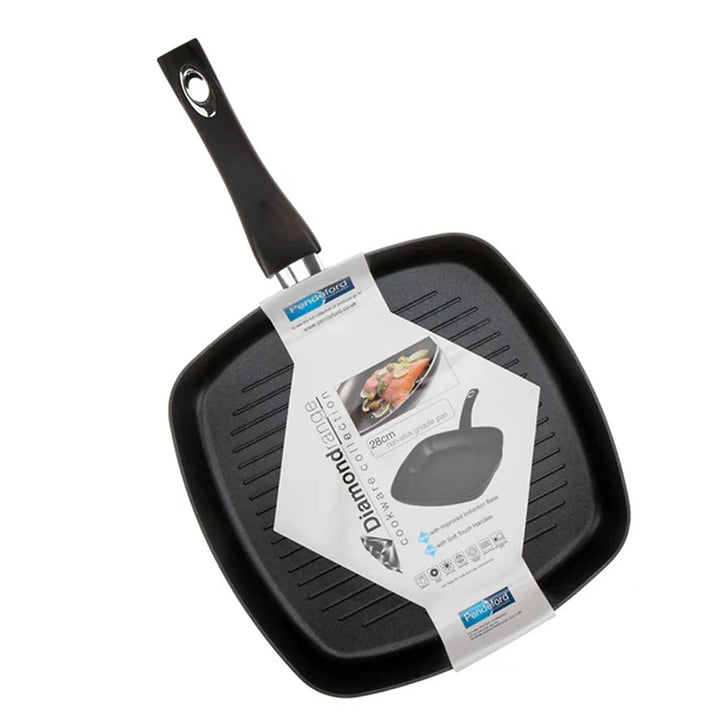 Diamond Range 28cm Non-Stick Square Griddle Pan