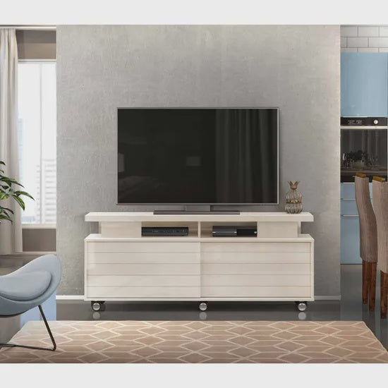 Vision Widescreen TV Unit Gloss White
