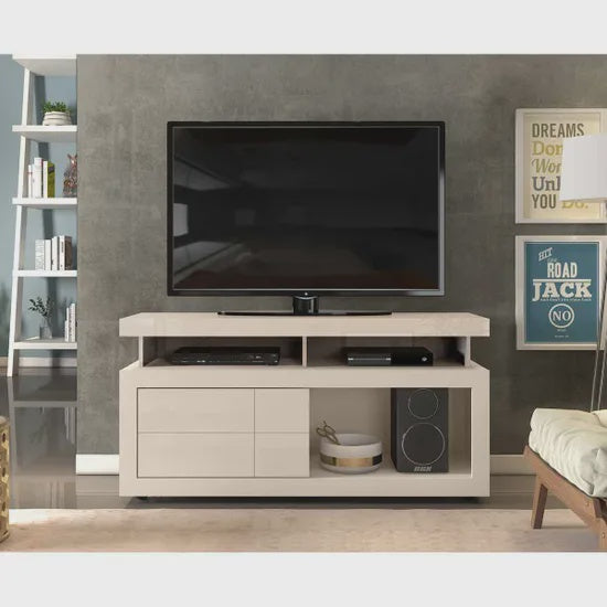 Vision Gloss White Flat Screen Tv Unit