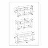 Vision Grey Flat Screen Tv Unit