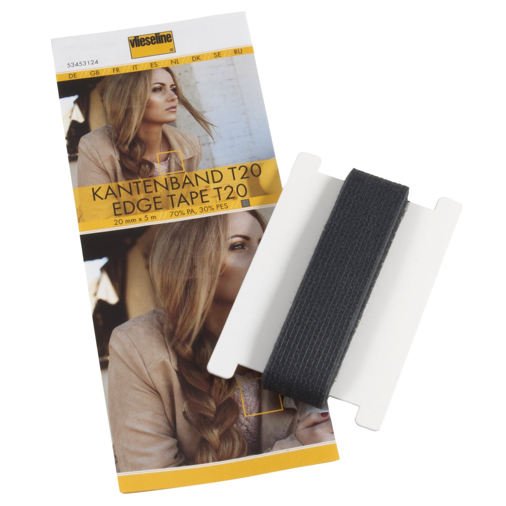 Edge Tape: Iron-on: 5m x 20mm: Black