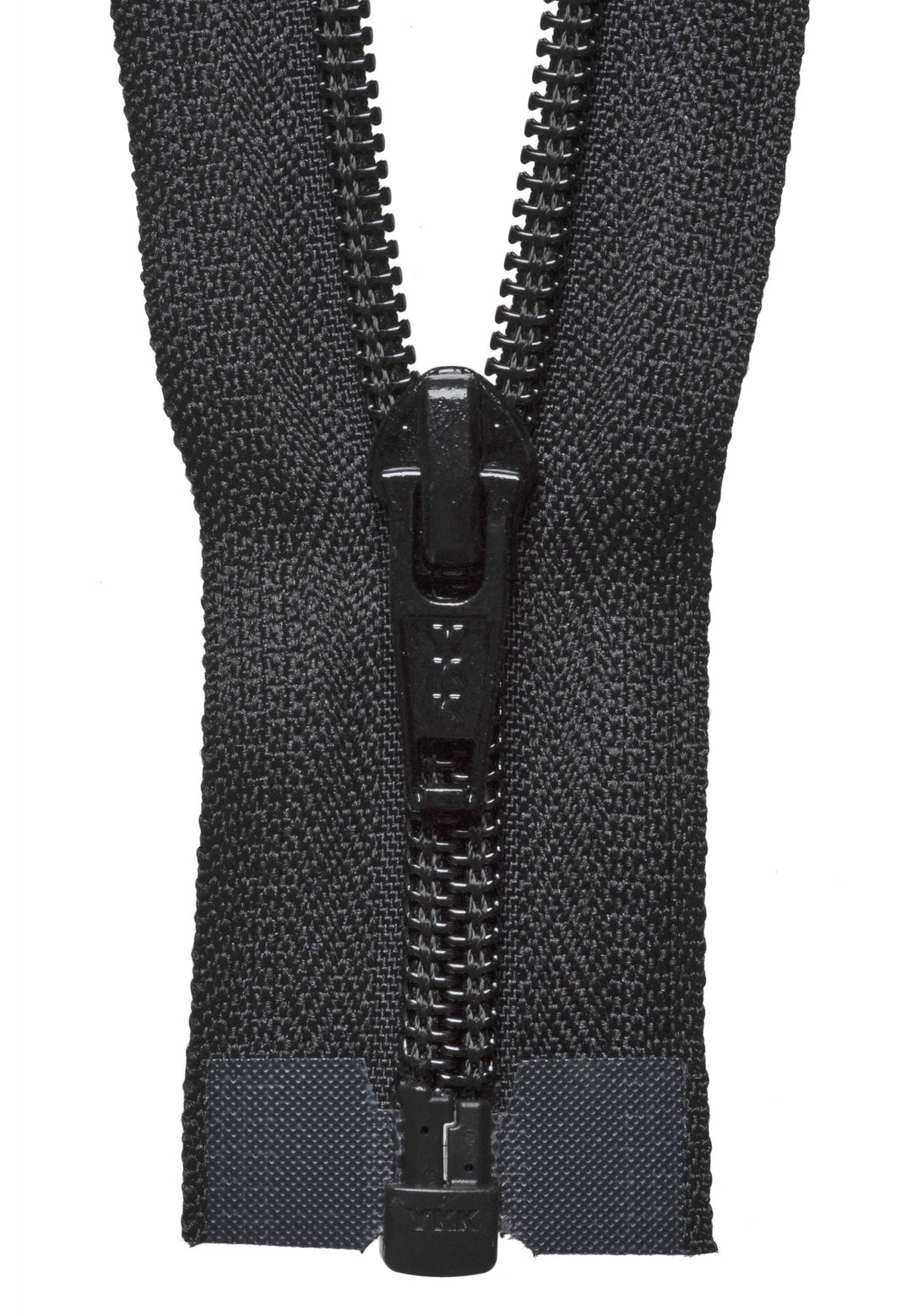 Nylon Open-End Zip: 46cm: Black