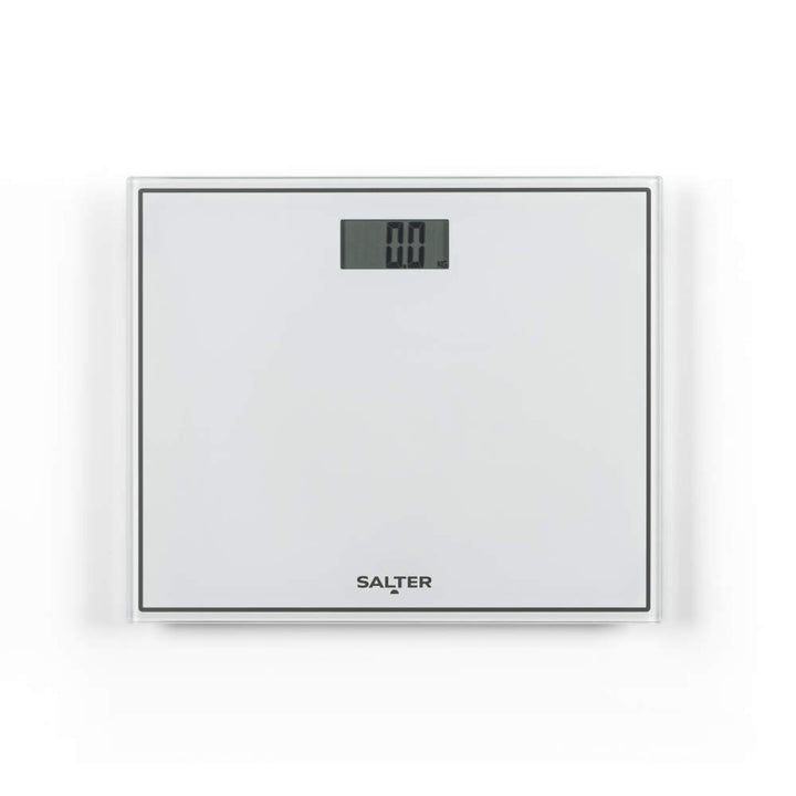 Salter Compact Glass Digital Bathroom Scale - White
