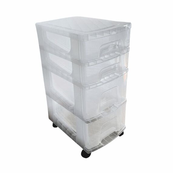 Storll 2- Small 2- Large Drawer Storage Unit Natural