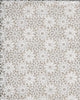 Wipeclean Vinyl Lace Table Cloth 140cm/54in By The Metre Alana White - 3070A