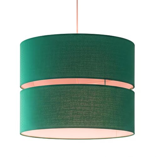 Double Layer Pendant Lampshade Teal