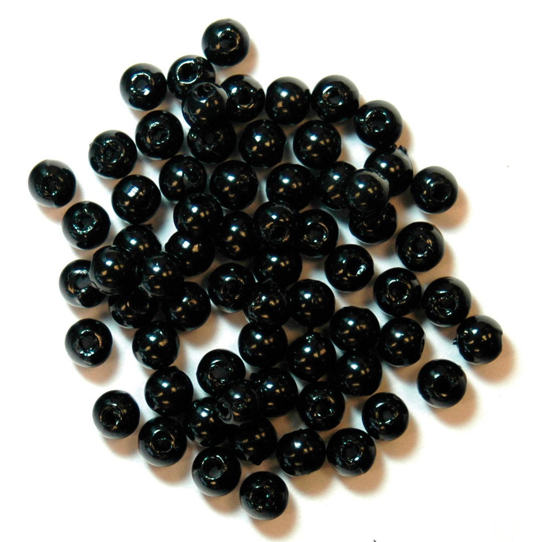 Beads: Pearl: 3mm: Black: 125