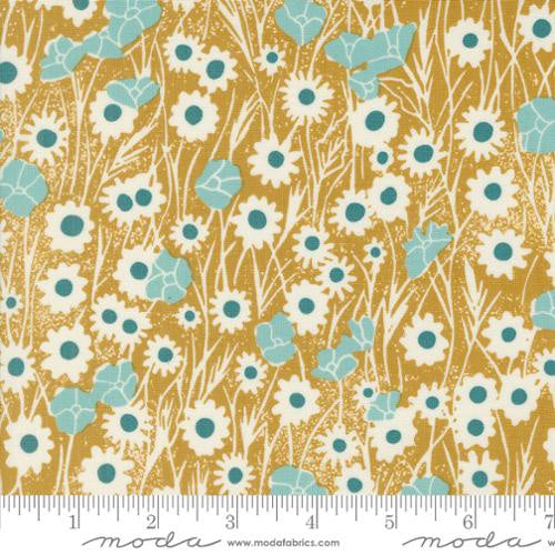 Moda Field of Flowers by Katharine Watson Goldenrod 3312-13 Sold By The Metre