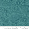 Moda Field of Flowers by Katharine Watson Turquoise 3314-15 Fat Quarters 50x55cm