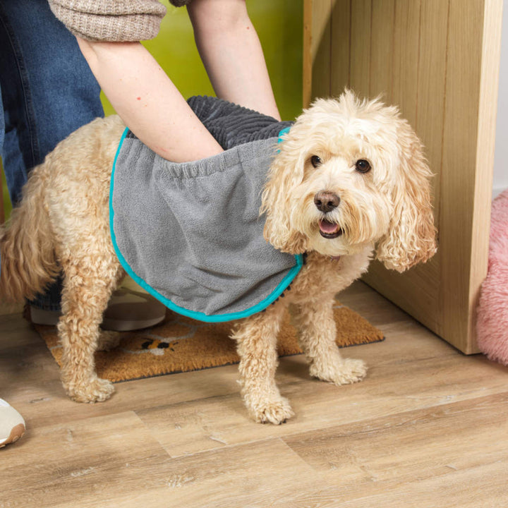 Beldray Dog Drying Towel – XL Pet Towel with Pocket