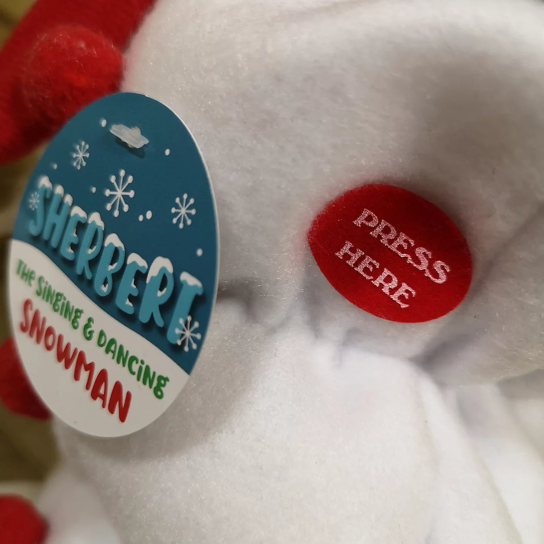 Premier 35cm Battery Operated Singing Sherbert the Snowman
