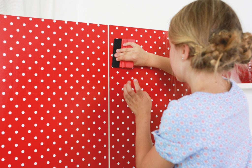 d-c-fix® Self Adhesive Film - Polka Dot Red 45cm x 2m 346-0627