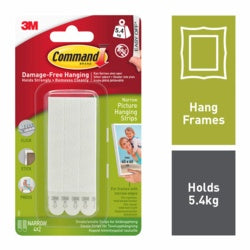 Command Narrow Picture Hanging Strips 4 Sets of Narrow Strips